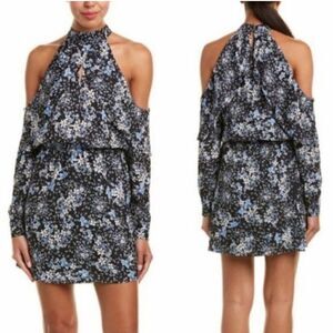 PARKER NWT Cold Shoulder Floral Print Shift Dress style p8e4228pgp Size Small